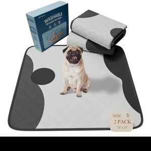 CNADA Washable Dog Pee Pads - Gray and Black